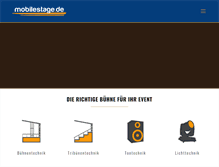 Tablet Screenshot of mobilestage.de